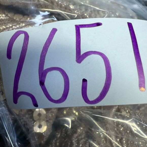 Vintage Jackie Jon Women's 14 Metallic Gold Embellished Evening Wear Mini Dress - Picture 9 of 9